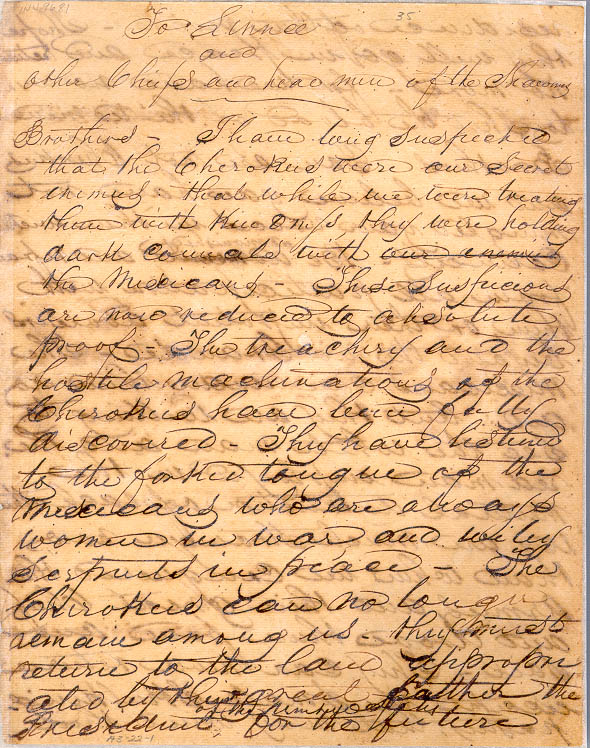 Mirabeau B. Lamar to John Linney, May 1839