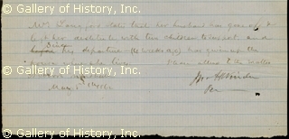 GENERAL JOHN H. WINDER - MANUSCRIPT LETTER SIGNED 05/05/1862 